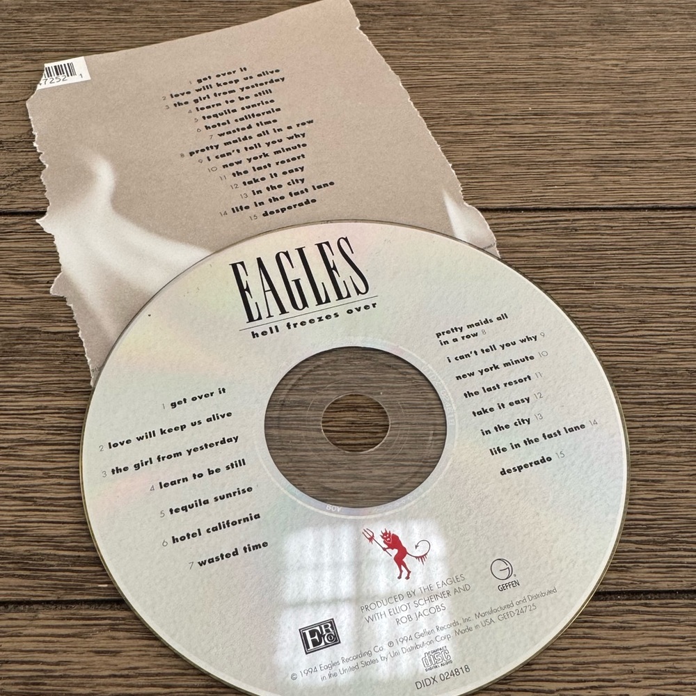 EAGLES 'Hell Freezes Over' CD